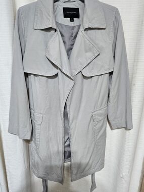 Banana Republic Women's Light Gray Trench Coat